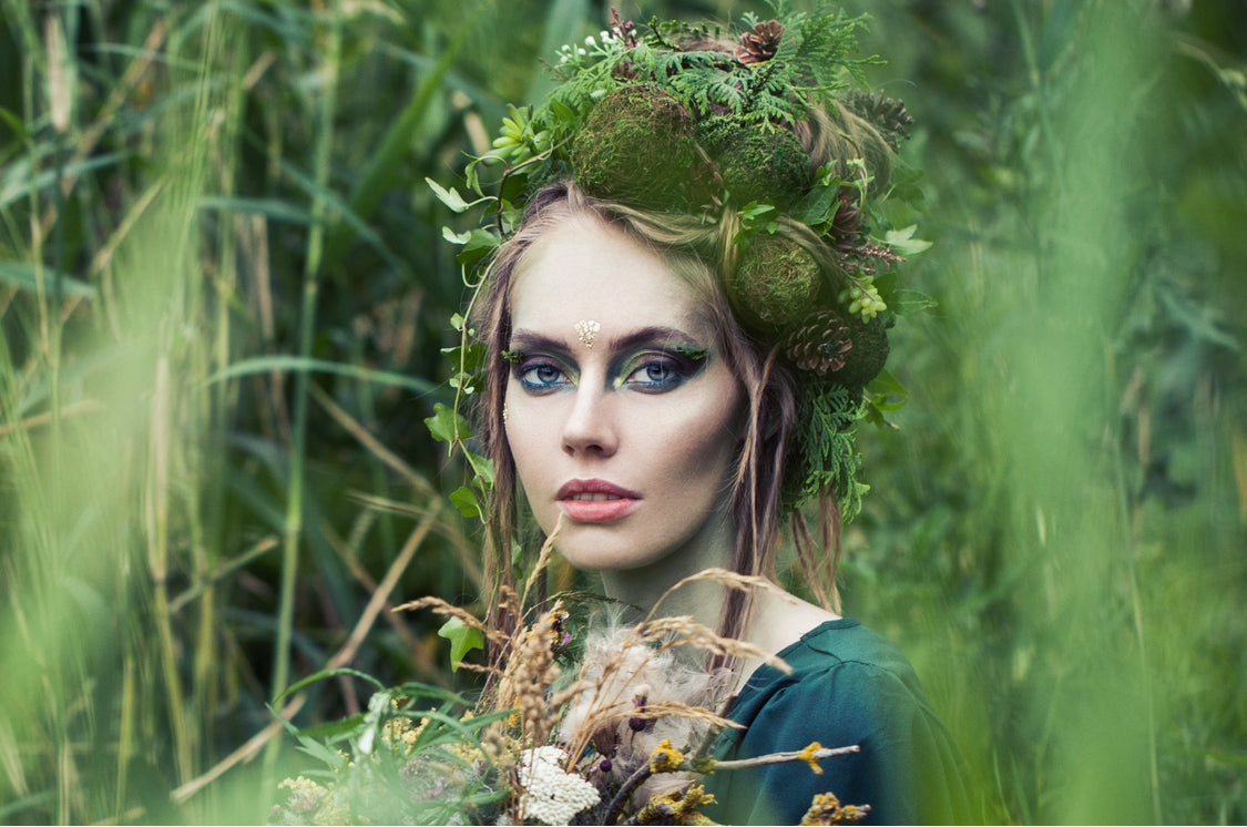 Photo of a woman dressed as a fairy